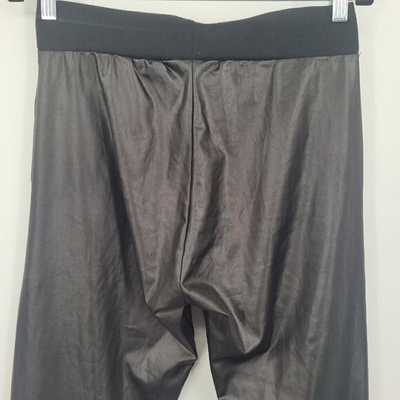 Vegan Leather Black Jogger - Picture 6 of 10